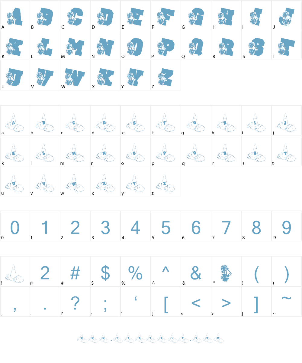 LMS School Spirit Font Character